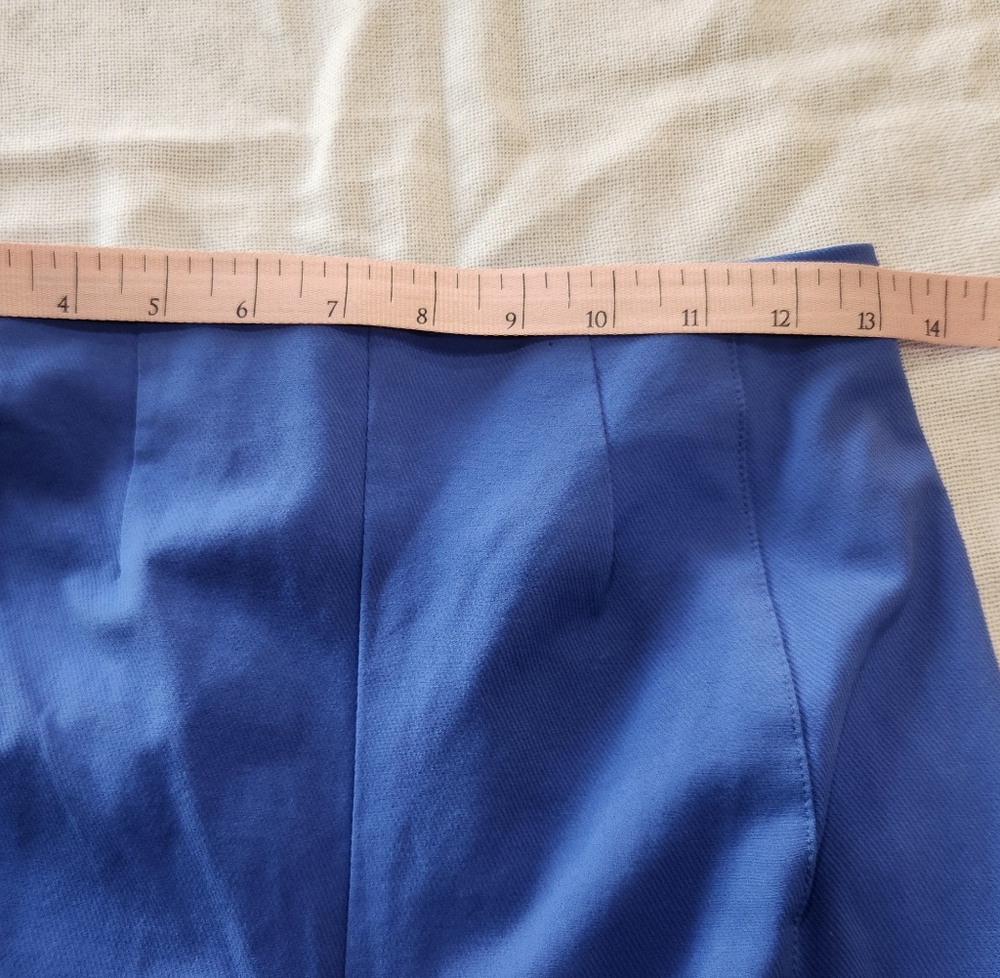 Free People Bright Blue Trousers- Slit Pant Leg Sz XS - Picture 6 of 13